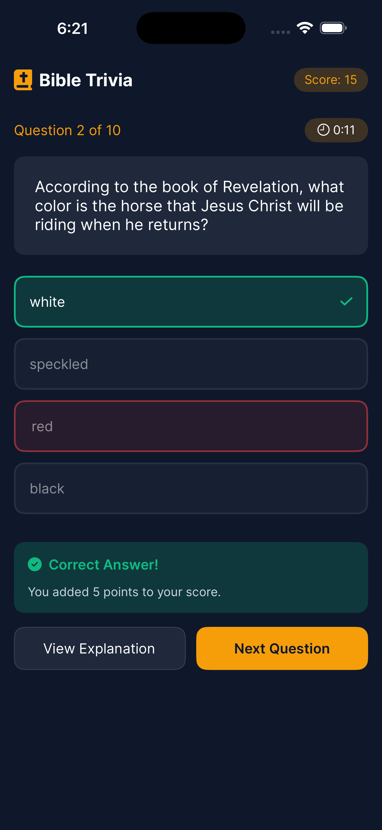 Bible Trivia Game screenshot 2